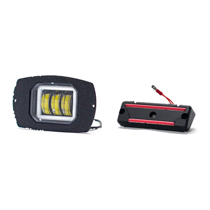 Kit fanale anteriore + posteriore LED Vespa 50 Special - anteriore rettangolare